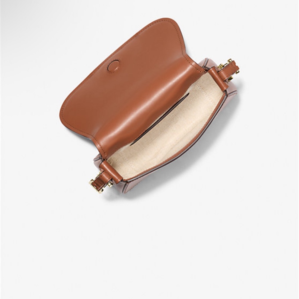 Michael Kors Tan Leather Crossbody Bag - Picture 3 of 5